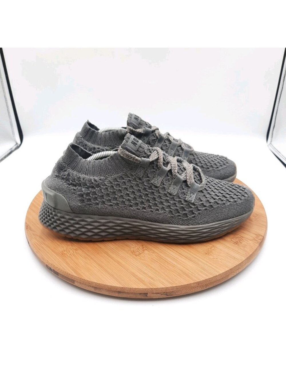 Nobull Allday Knit Runner Womens Size 8.5 Shoes Gray Gum Gym Training Sneakers